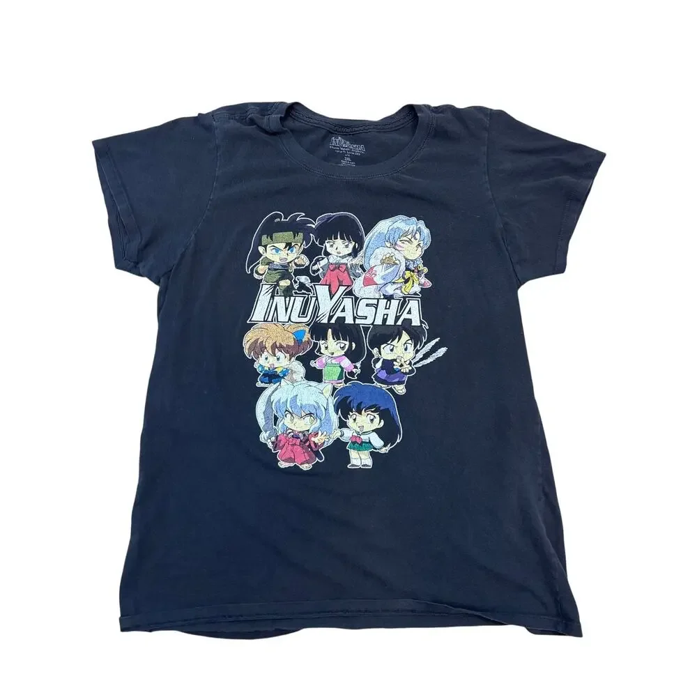 2019 Inu Yasha Graphic tee character Black shirt Youth 2XL 20x26 anime top